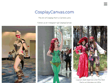 Tablet Screenshot of cosplaycanvas.com